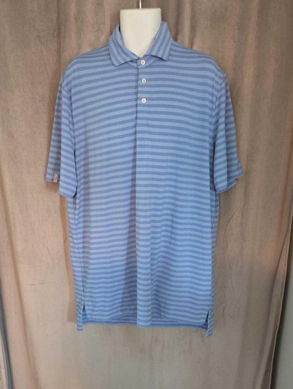 Ralph Lauren XL Blue Striped Polo Shirt
